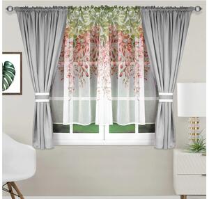 Hotová dekorační záclona 400x155cm, více barev Barva: světle šedá, Rozměr: 400x155cm