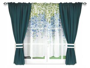 Hotová dekorační záclona 400x155cm, více barev Barva: Zelená, Rozměr: 400x155cm