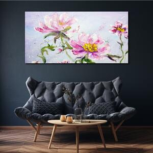 Obraz na plátně Obraz na plátně Malování květiny pivoňky