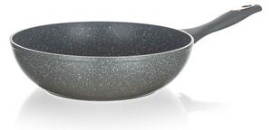 BANQUET Pánev WOK s nepřilnavým povrchem GRANITE Grey 28 cm