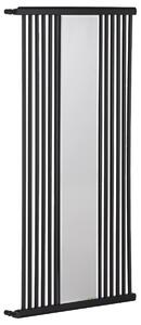 Koupelnový radiátor Maximus - boční připojení - 735W - černá matná - 1510x740 mm