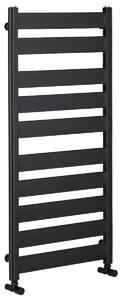 Koupelnový radiátor Marco - boční připojení - 816W - černá matná - 1125x550 mm