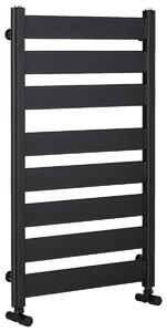 Koupelnový radiátor Marco - boční připojení - 698W - černá matná - 920x550 mm
