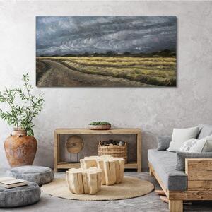 Obraz na plátně Obraz na plátně Malování trávy krajina