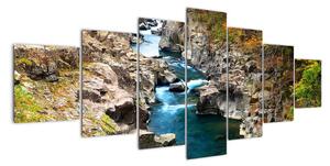Proudící řeka - obraz (210x100cm)