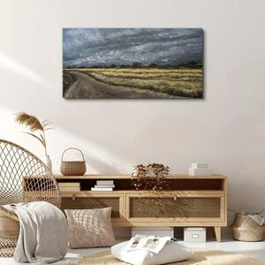 Obraz na plátně Obraz na plátně Malování trávy krajina