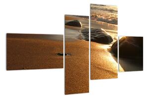 Obraz písečné pláže (110x70cm)