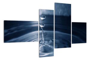 Obraz kapky vody (110x70cm)