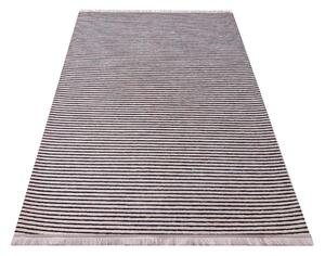 Makro Abra Kusový koberec pratelný DIAMOND 01 vodorovně pruhovaný protiskluzový růžový Rozměr: 160x230 cm
