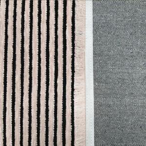 Makro Abra Kusový koberec pratelný DIAMOND 01 vodorovně pruhovaný protiskluzový růžový Rozměr: 80x150 cm
