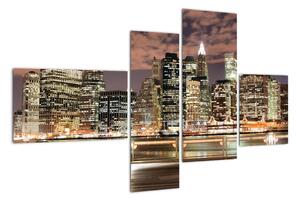 Obraz nočního města (110x70cm)