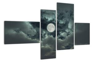 Obraz měsíce a mraků (110x70cm)