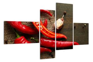 Obraz - chilli papriky (110x70cm)