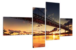 Moderní obraz mostu (110x70cm)
