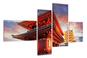 Obraz chrámu v Japonsku (110x70cm)