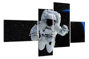Obraz astronauta ve vesmíru (110x70cm)