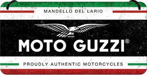 Plechová cedule Moto Guzzi Italian, (20 x 10 cm)