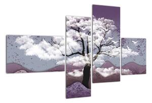 Abstraktní obraz stromu (110x70cm)