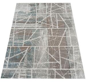 Makro Abra Kusový koberec moderní ROXANNE 03 šedý krémový béžový Rozměr: 80x150 cm
