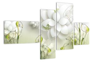 Moderní obraz - květy (110x70cm)