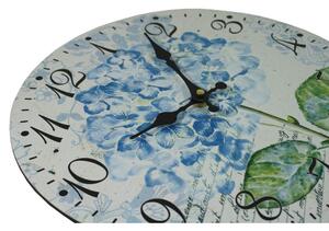 Nástěnné hodiny Hortenzie květina 2000013