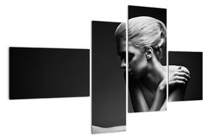 Černobílý obraz ženy (110x70cm)
