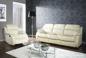 Moderní kožená sedací souprava s relaxem REGLAINER 3+1+1
