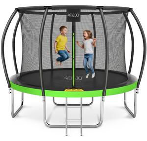 Zahradní trampolína 12FT pro děti lezecká síť 374cm 4FIZJO