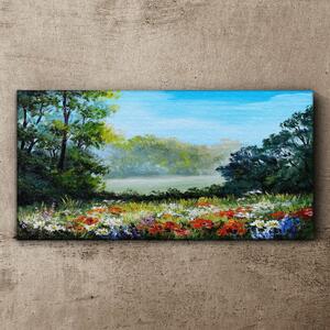 Obraz na plátně Obraz na plátně Abstraktní květy stromů