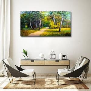 Obraz na plátně Obraz na plátně Divoké stromy Droga tráva