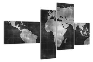 Obraz mapa světa (110x70cm)
