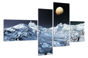 Obraz měsíční krajiny (110x70cm)