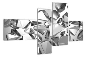 Abstraktní obrazy - krystaly (110x70cm)