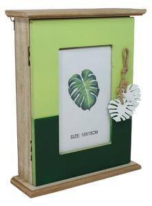 Dřevěná dekorační skříňka na klíče Jungle
