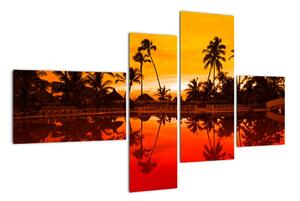 Obraz - tropická krajina (110x70cm)