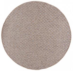 Makro Abra Kulatý koberec venkovní VERANDA KM26A Sisalový hnědý Rozměr: průměr 120 cm