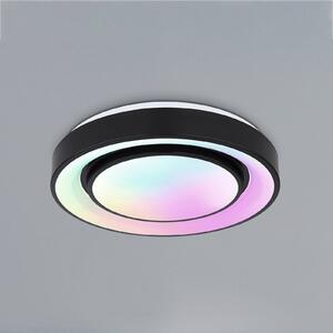 LED stropní svítidlo Sully dálkové ovládání černá