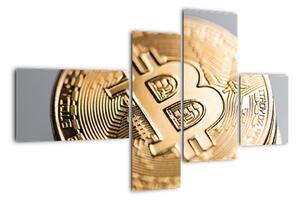 Obraz - Bitcoin (110x70cm)