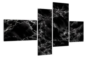 Černobílý mramor - obraz (110x70cm)