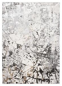Makro Abra Kusový koberec GOLDEN MZ26C Abstraktní šedý krémový Rozměr: 80x150 cm