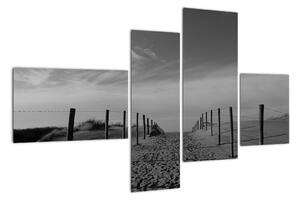 Obraz - cesta v písku (110x70cm)
