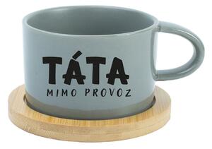 TÁTA MIMO PROVOZ - šedý hrníček makronka 200 ml