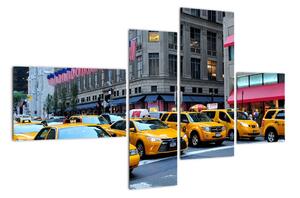 Moderní obraz - žluté taxi (110x70cm)