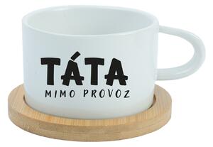 TÁTA MIMO PROVOZ - bílý hrníček makronka 200 ml