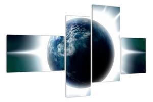 Moderní obraz zeměkoule (110x70cm)