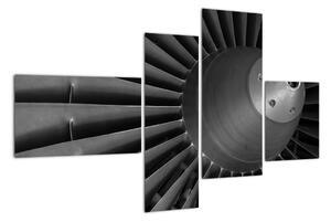 Detail turbíny - obraz (110x70cm)