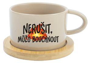 NERUŠIT, MŮŽU BOUCHNOUT. - krémový hrníček makronka 200 ml