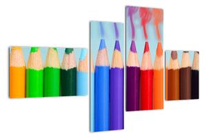 Obraz barevných pastelek (110x70cm)