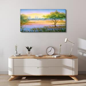 Obraz na plátně Obraz na plátně Akvarel strom příroda