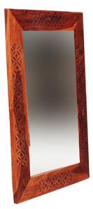 Zrcadlo Mira 60x90 z indického masivu palisandr
